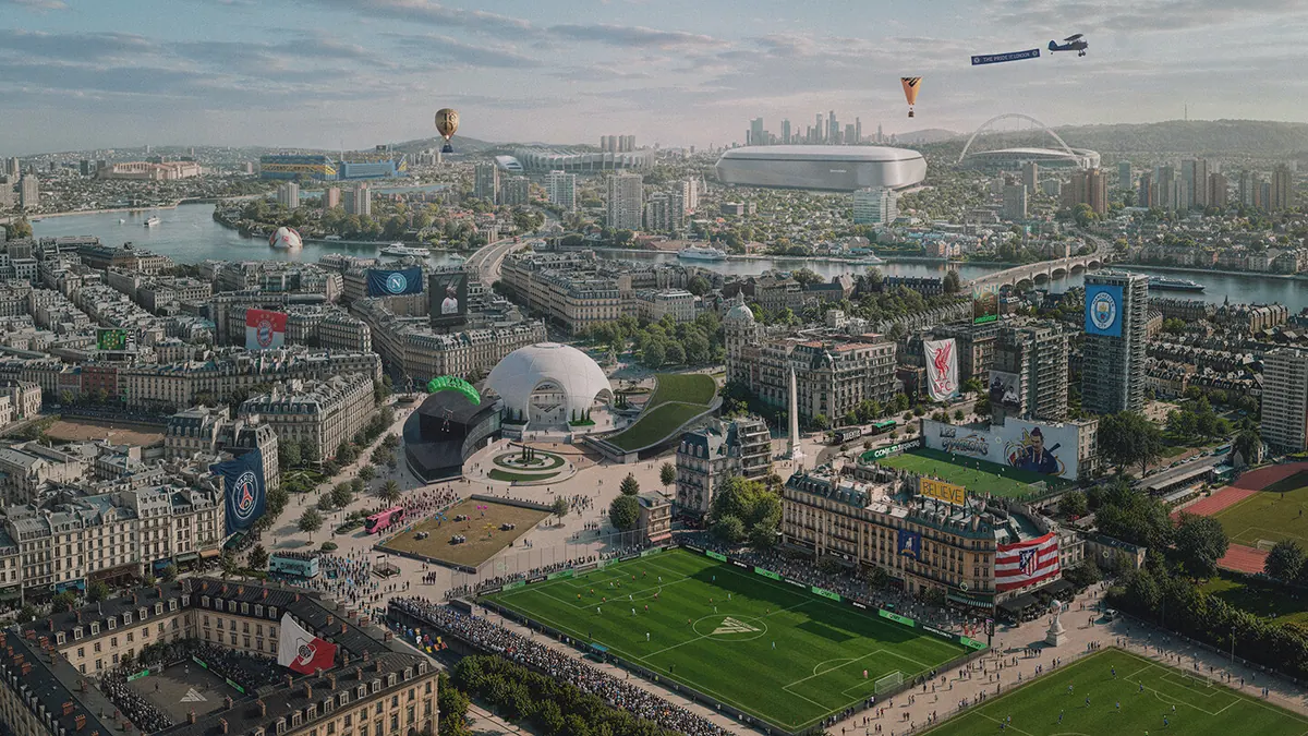 EA SPORTS FC 27 store promotional art identifying the game whose price is being checked.